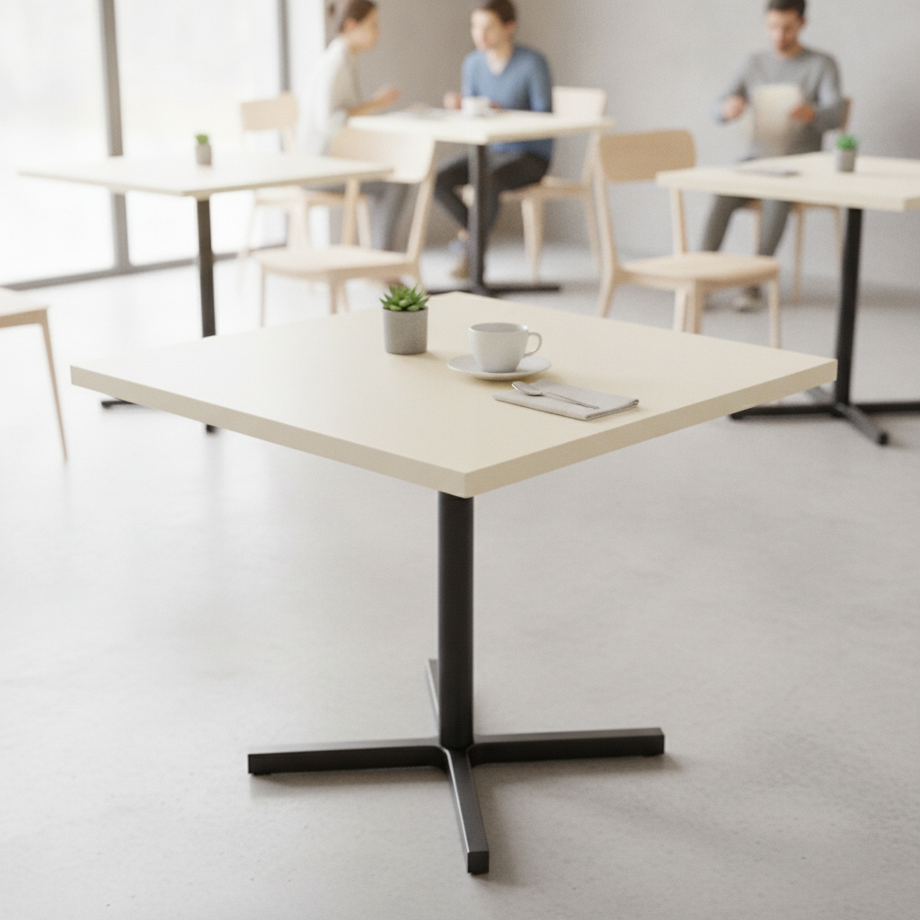 High Density Woodchip Square Table Top 700mm for Cafés & Restaurants