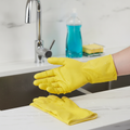 Latex Household Gloves Yellow for Cleaning Tasks