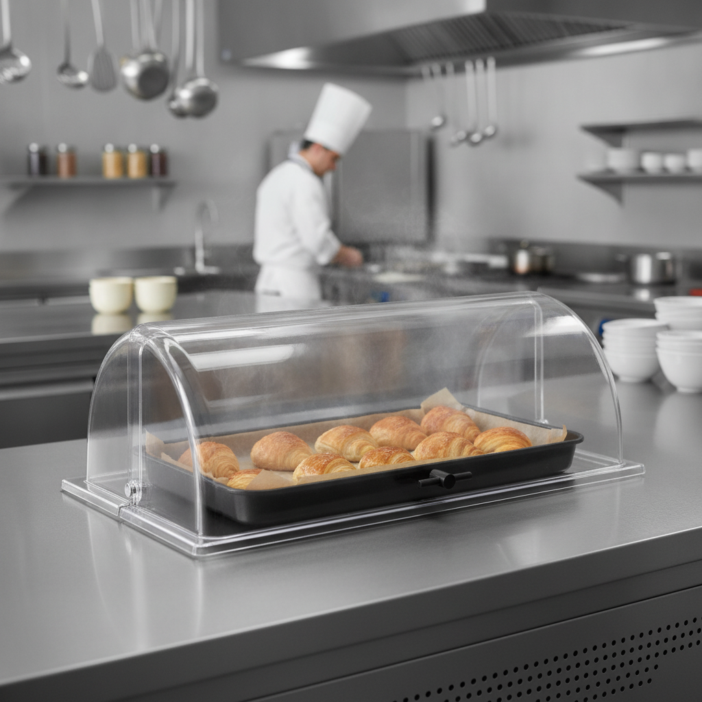 Polycarbonate Roll Top Cover for GN 1/1 Pans & Platters