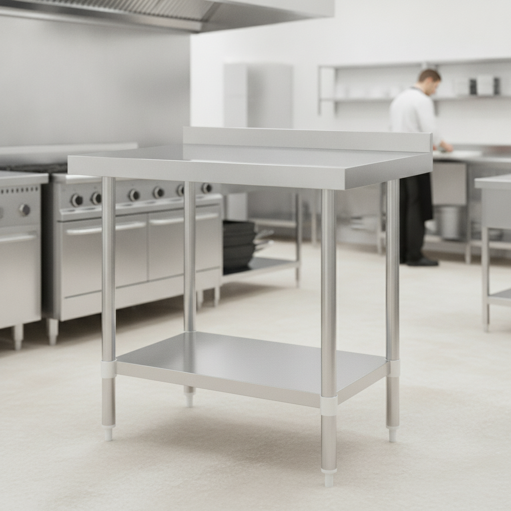 430 Stainless Steel Prep Table 900mm for Commercial Kitchens