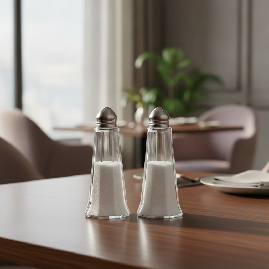 Clear Glass Eiffel Tower Salt and Pepper Shakers 30ml for Restaurants & Bars (Pack of 12)