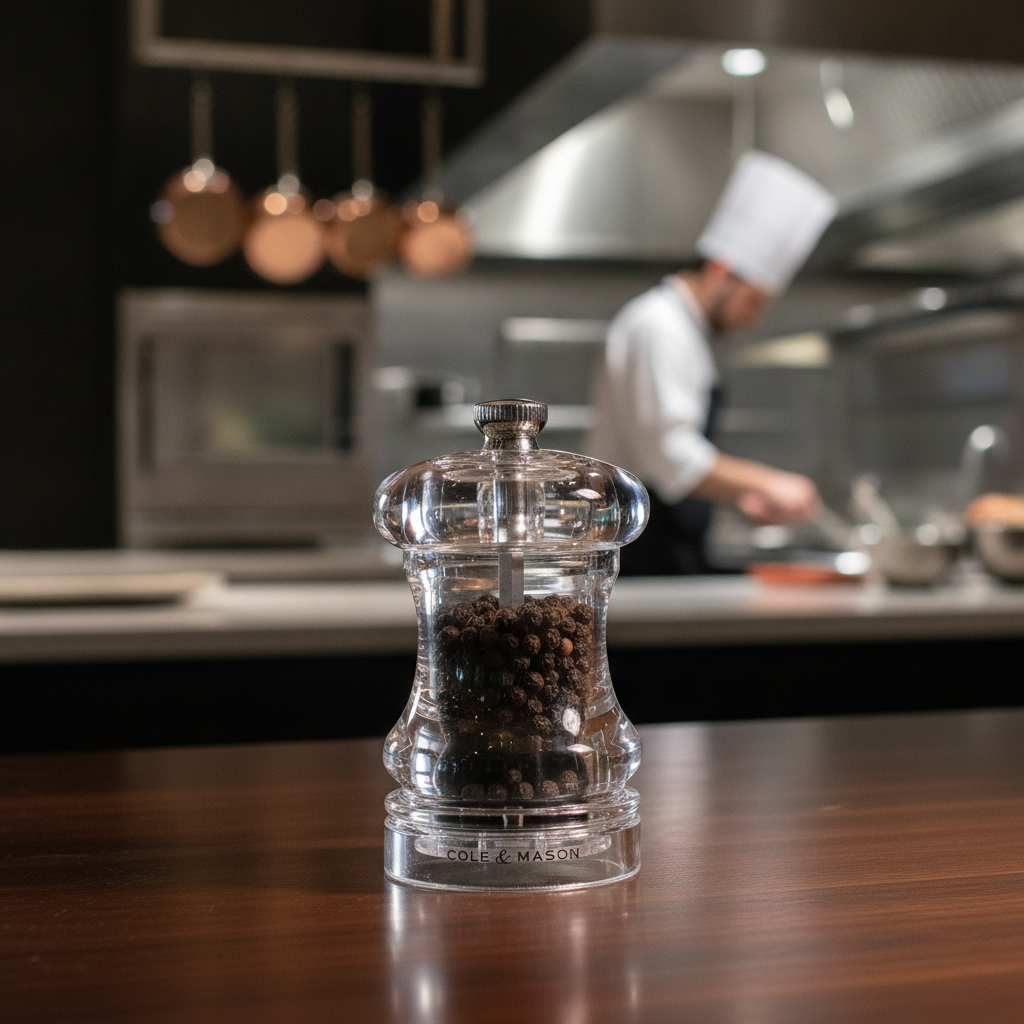 Acrylic Pepper Mill 85mm for Home & Office