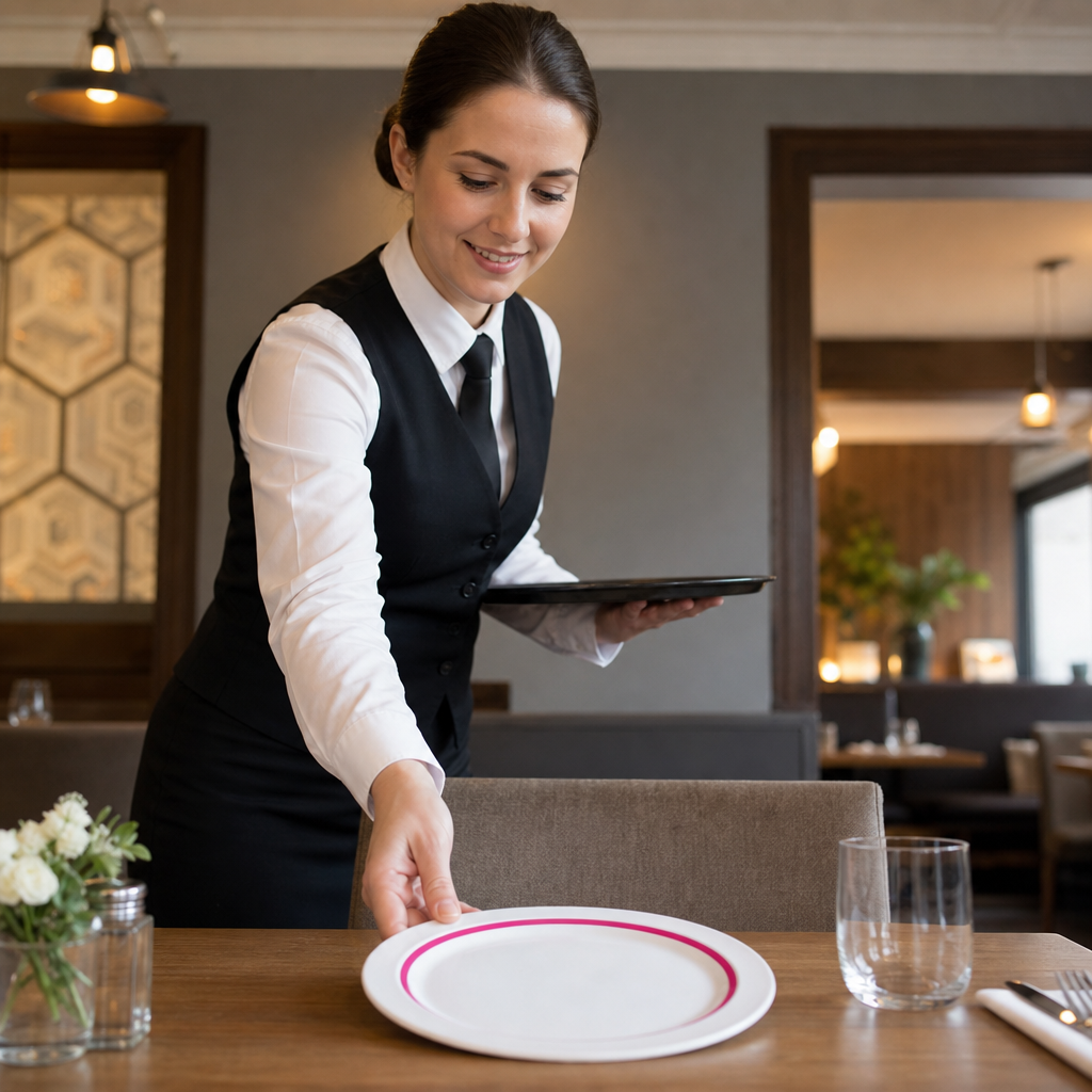 Plates 190mm Ceramic for Independent Mealtimes (Pack of 12)