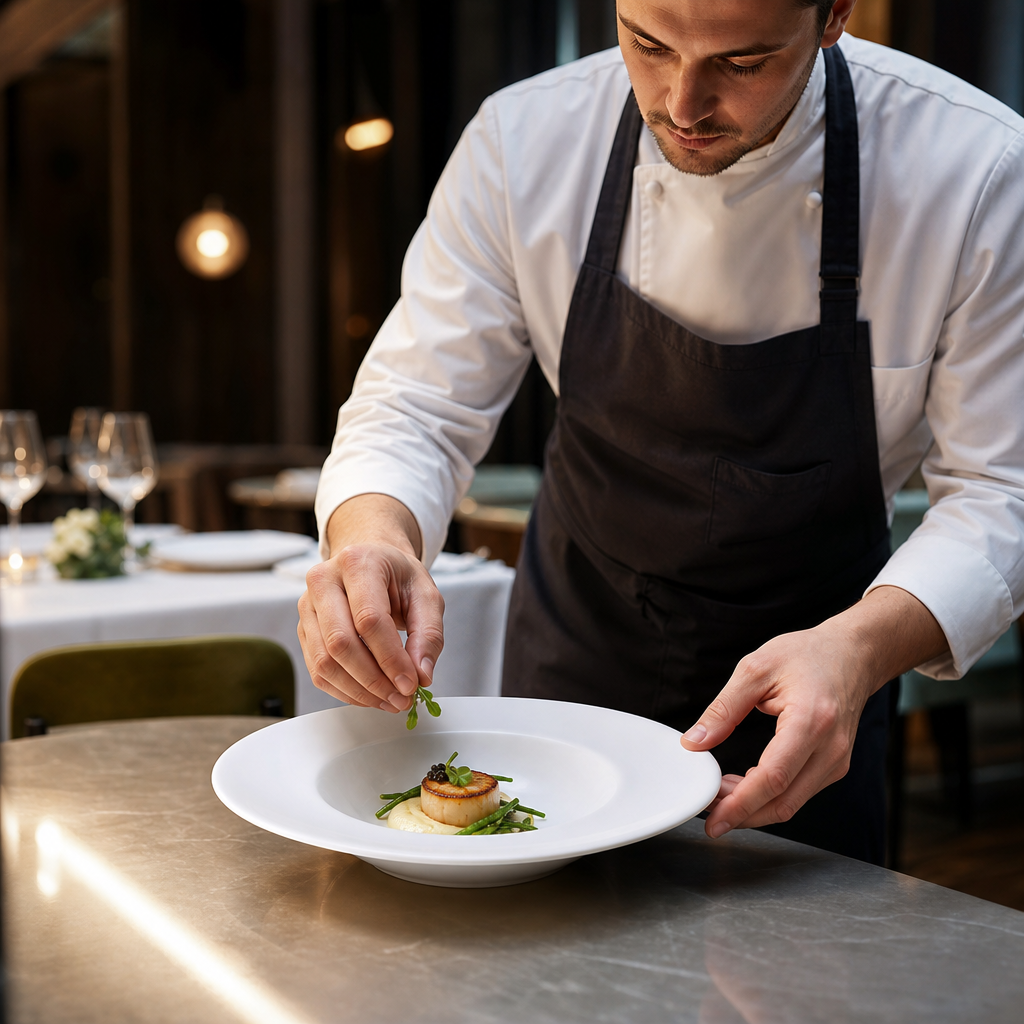 Nouveau Bowls 270mm Porcelain for Fine Dining (Pack of 6)
