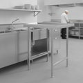 Stainless Steel Right Hand Exit Table 800mm for Professional Use