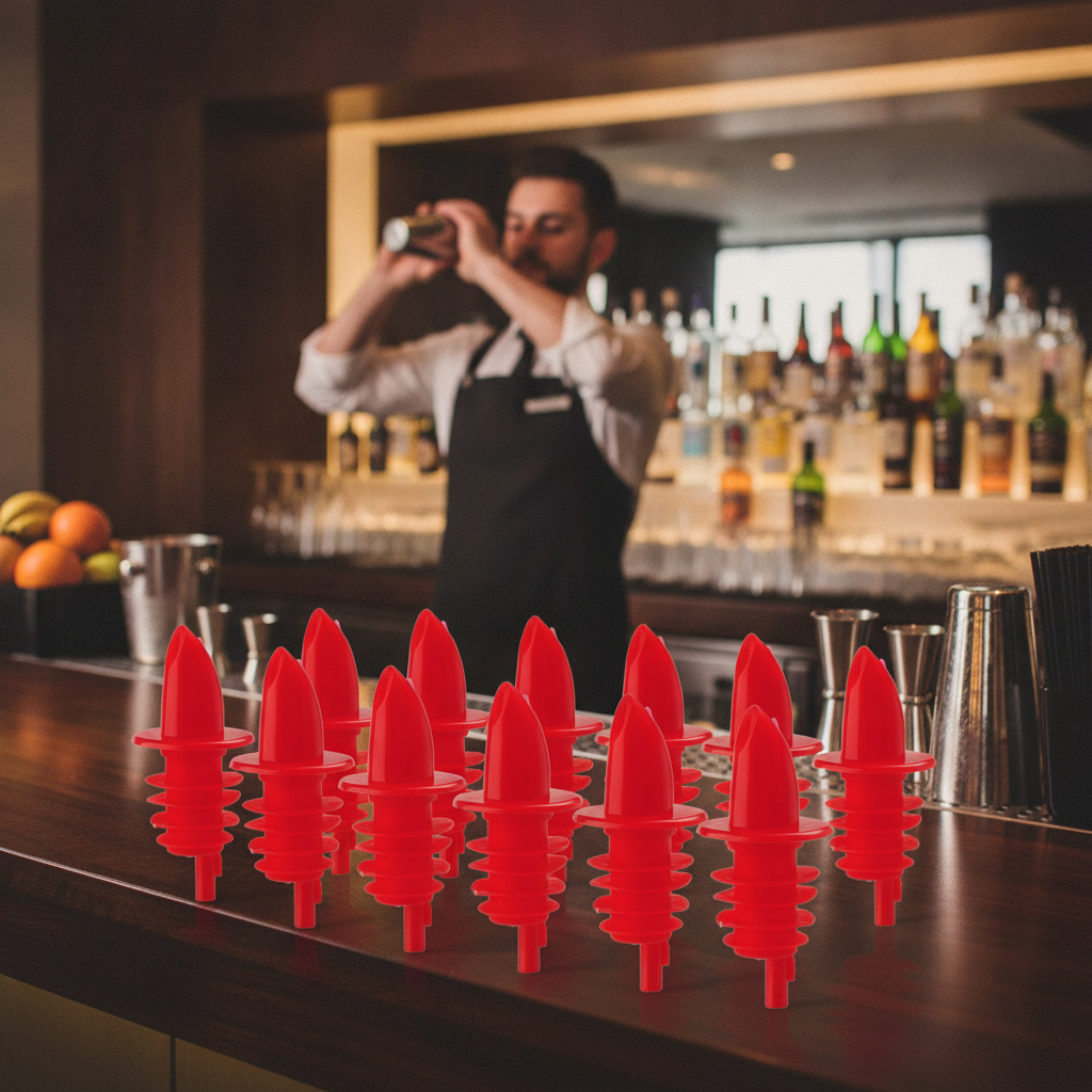 Plastic Economy Freeflow Pourer 71mm for Bartenders (Pack of 10)