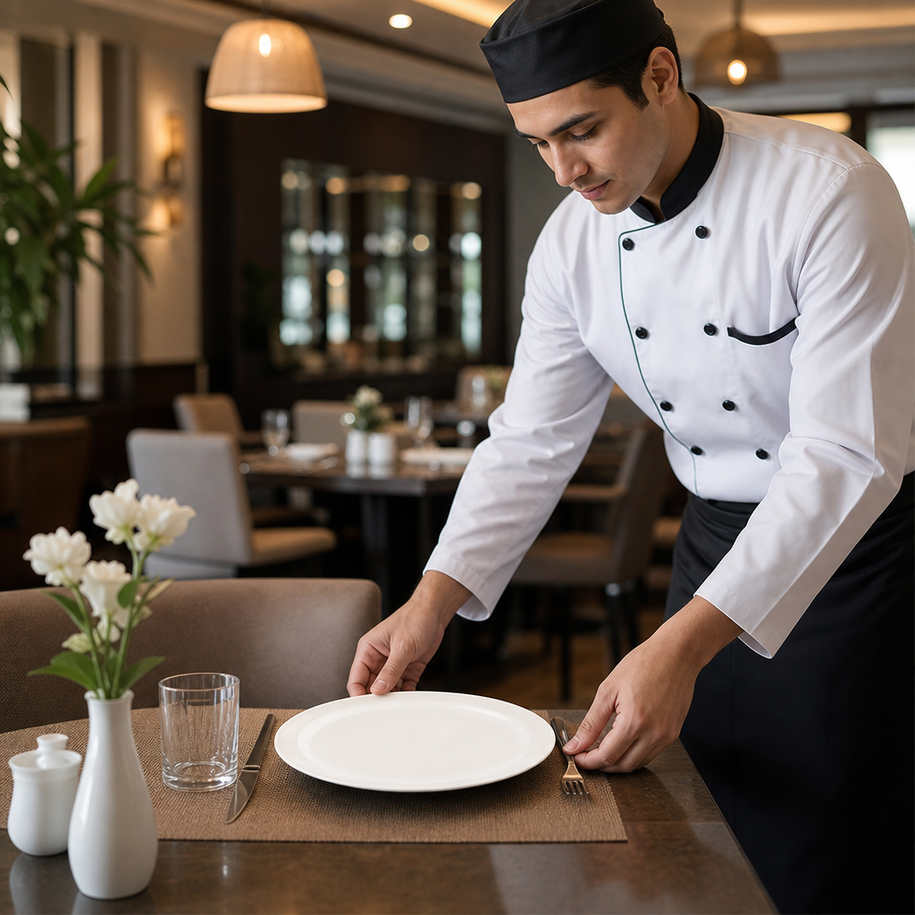 Plates 254mm Porcelain for Catering Industry (Pack of 24)