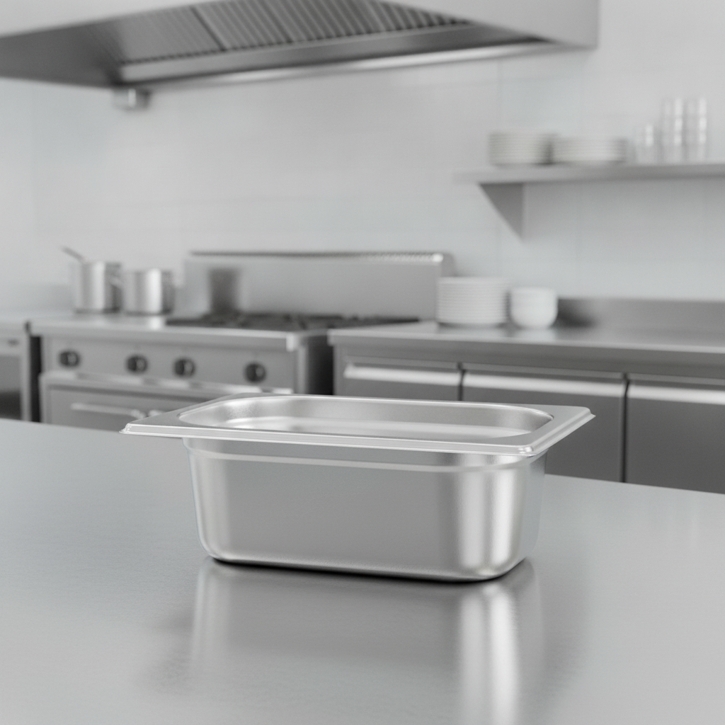 Stainless Steel Gastronorm Tray 600ml for Efficient Food Service