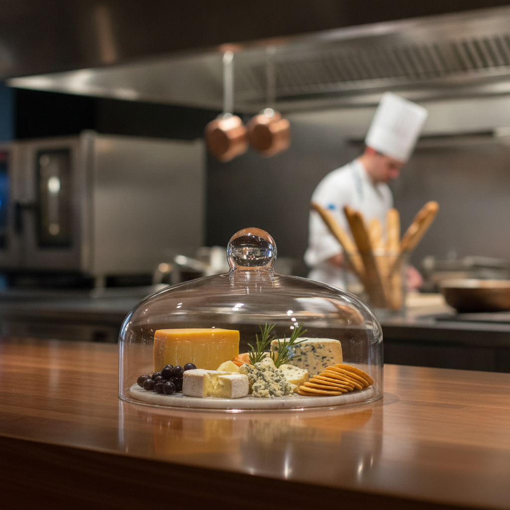 Glass Cloche 260mm for Displaying Cakes & Cheeses