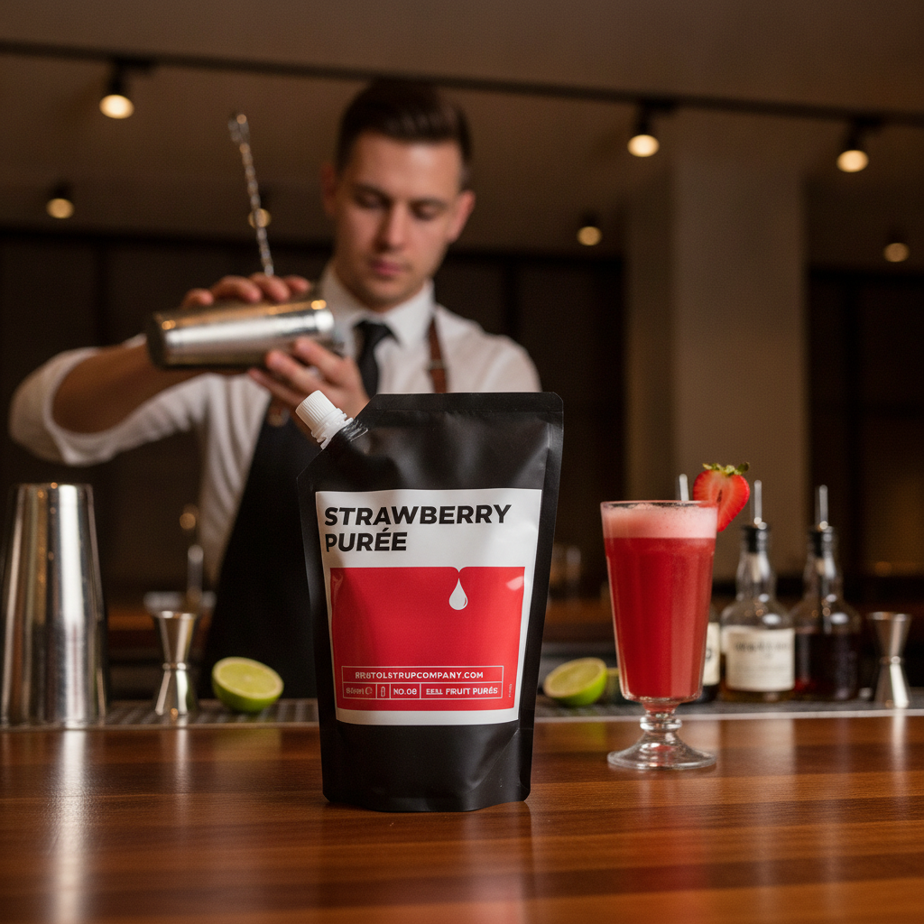 Strawberry Puree 600ml for Cocktails
