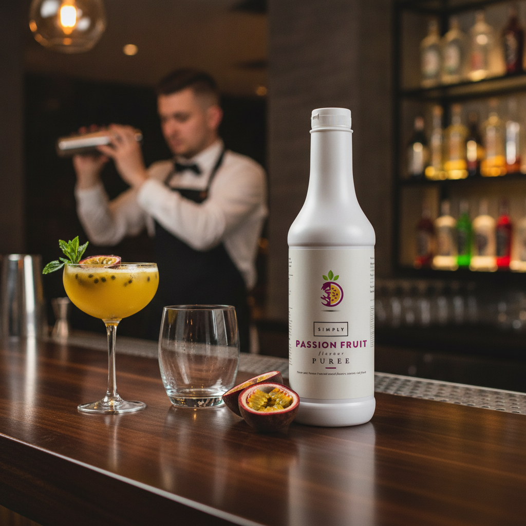 Passion Fruit Puree 1L for Cocktails and Mocktails
