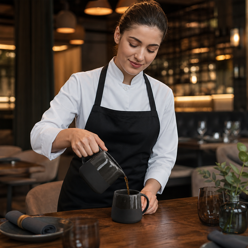 Mugs 444ml Grey Vitrified Stoneware for Unique Table Settings (Pack of 24)