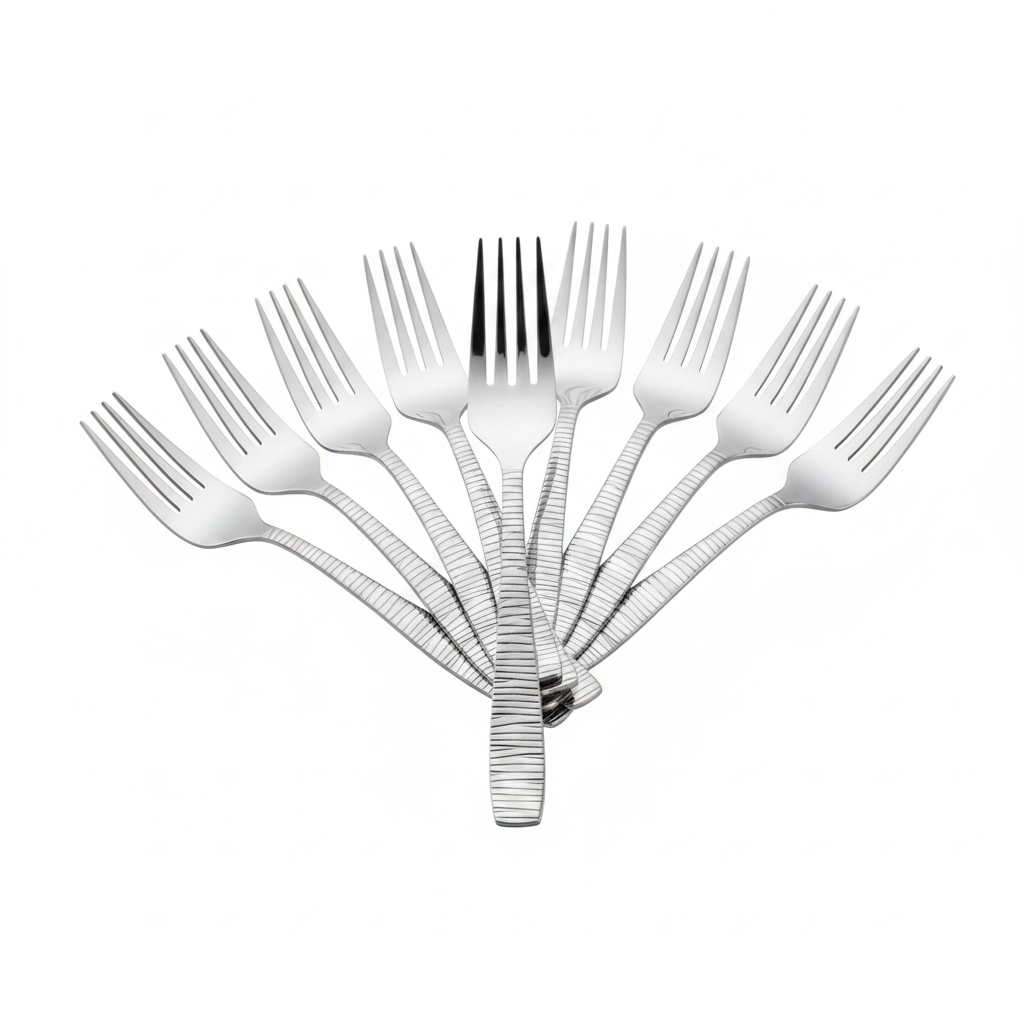 18/10 Stainless Steel Cake Forks for Serving Pastries (Pack of 12)