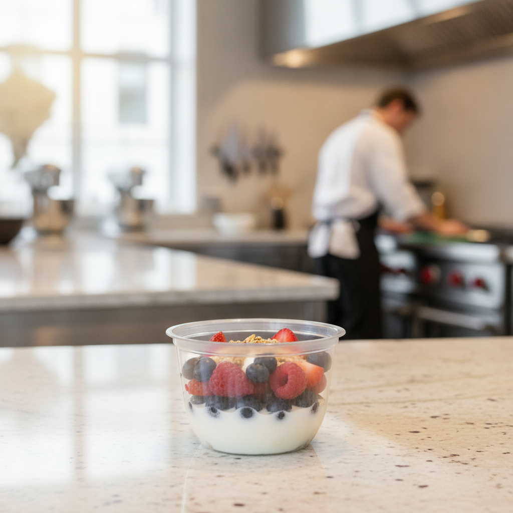 rPET Clear Deli Pots 4oz to 16oz for Snacks & Desserts