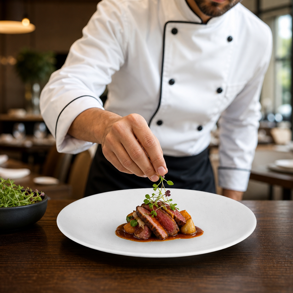 Coupe Plates 260mm White Porcelain for Cafés & Restaurants (Pack of 4)