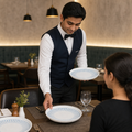 Walled Plates 260mm Vitrified Ceramic for Dining (Pack of 6)