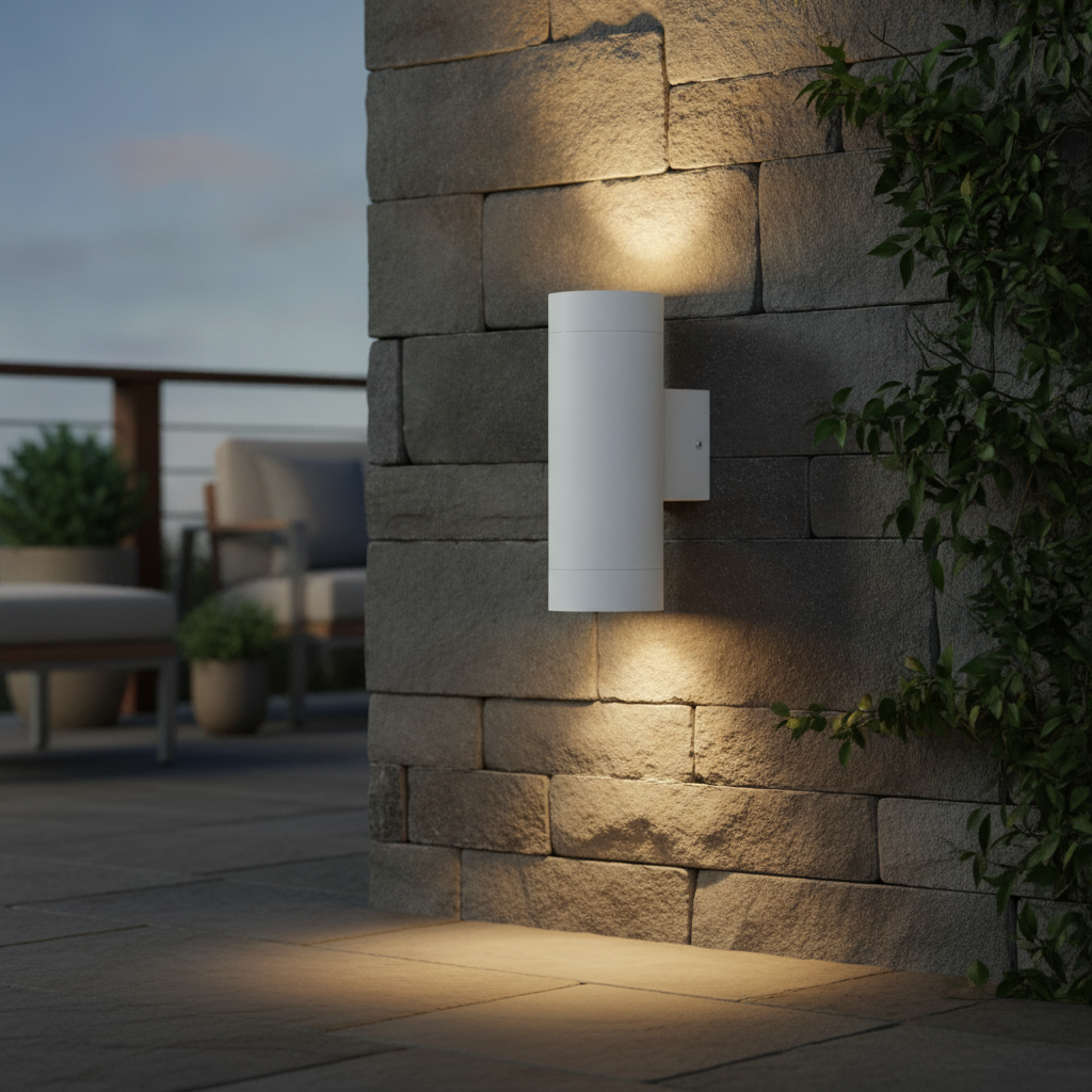 Aluminium Outdoor Wall Light with Dual Lighting Effect for Patios