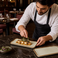 Oblong Plates Linen 270x160mm Vitrified Porcelain for Dining (Pack of 12)