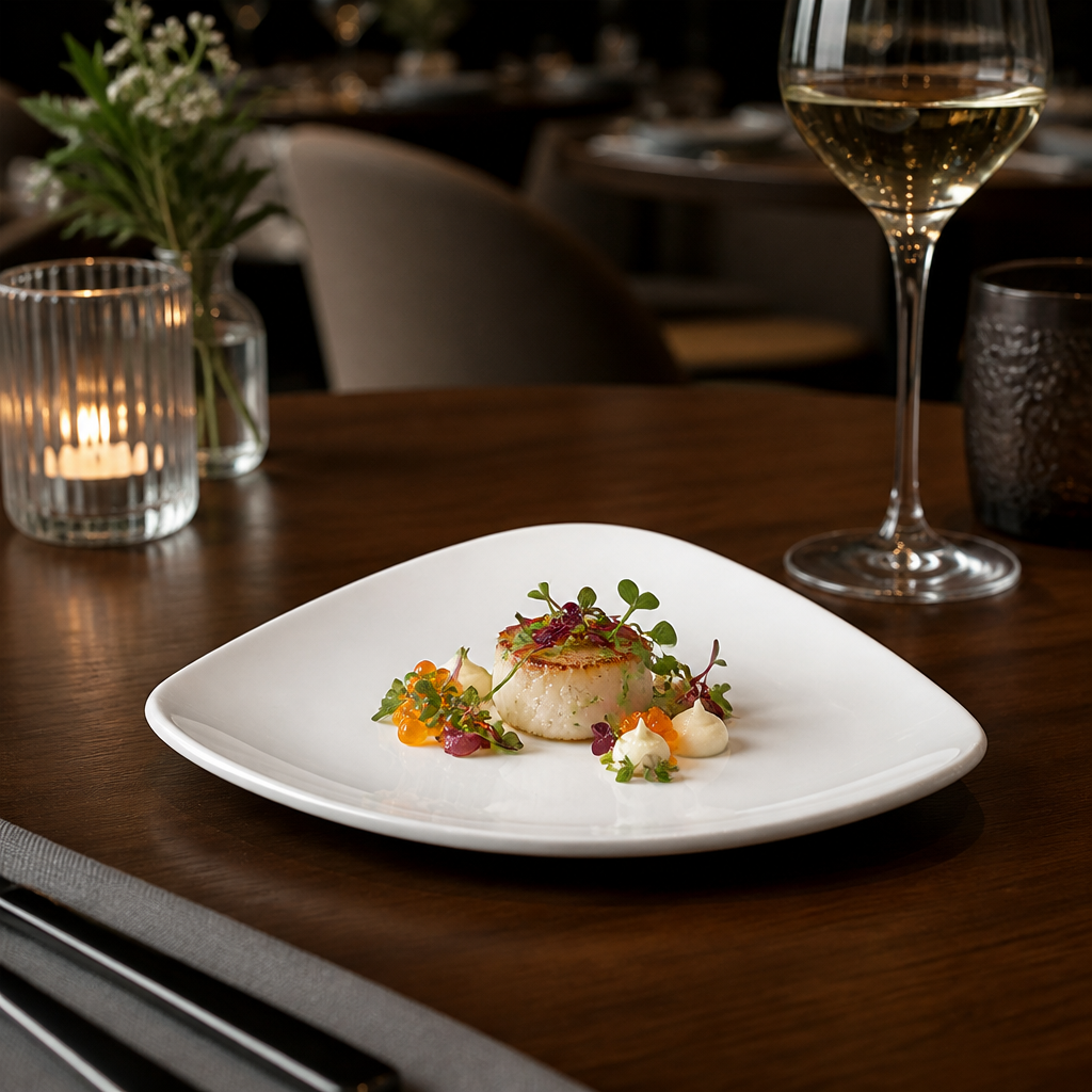 Triangular Plates 192mm Porcelain for Contemporary Food Presentation (Pack of 12)