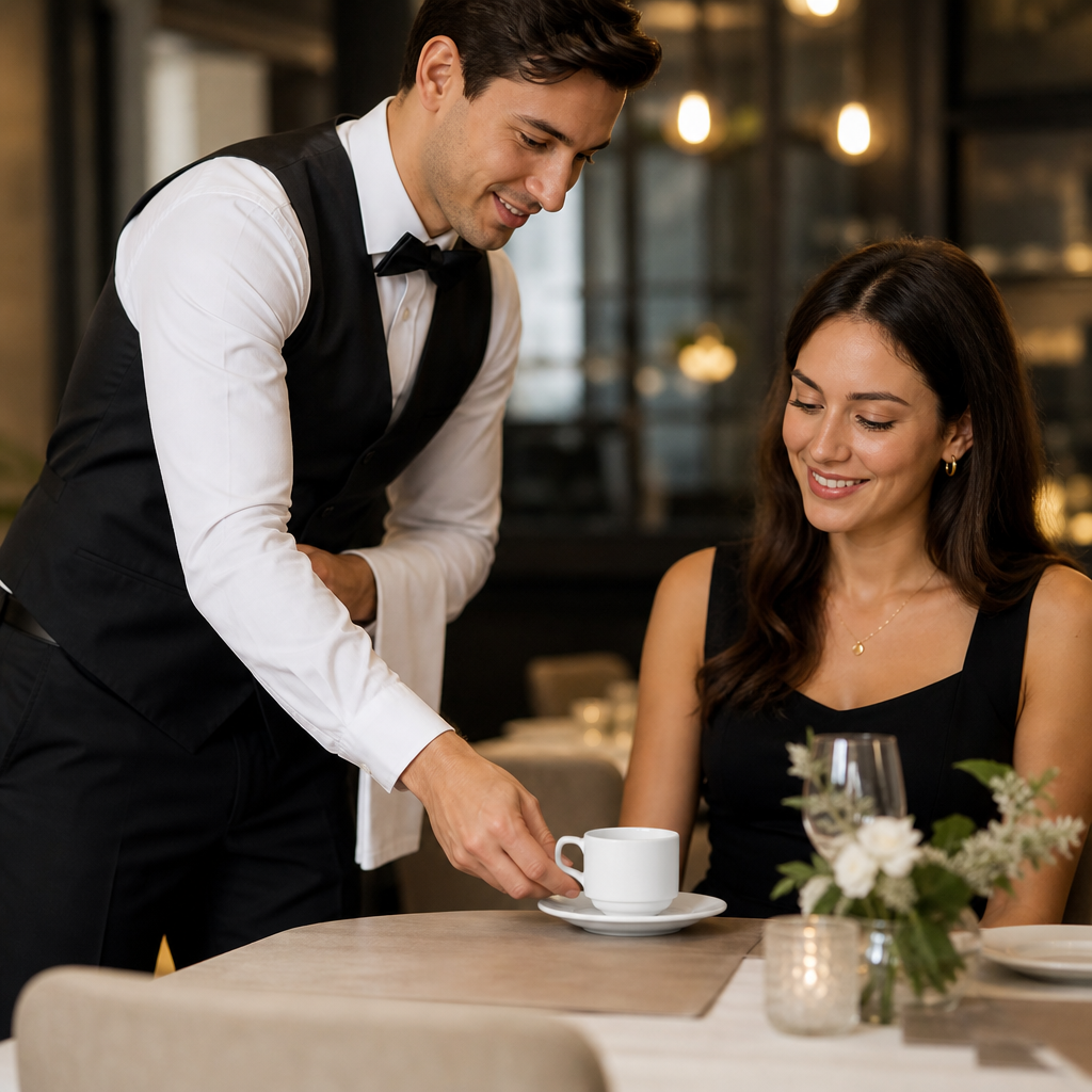 Stacking Cups 200ml White Porcelain for Restaurants (Pack of 36)