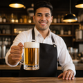 Glass Panelled Beer Mugs 290ml for Bars & Restaurants (Pack of 12)