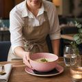 Stonecast Petal Pink Soup Bowls 470ml for Modern Table Settings