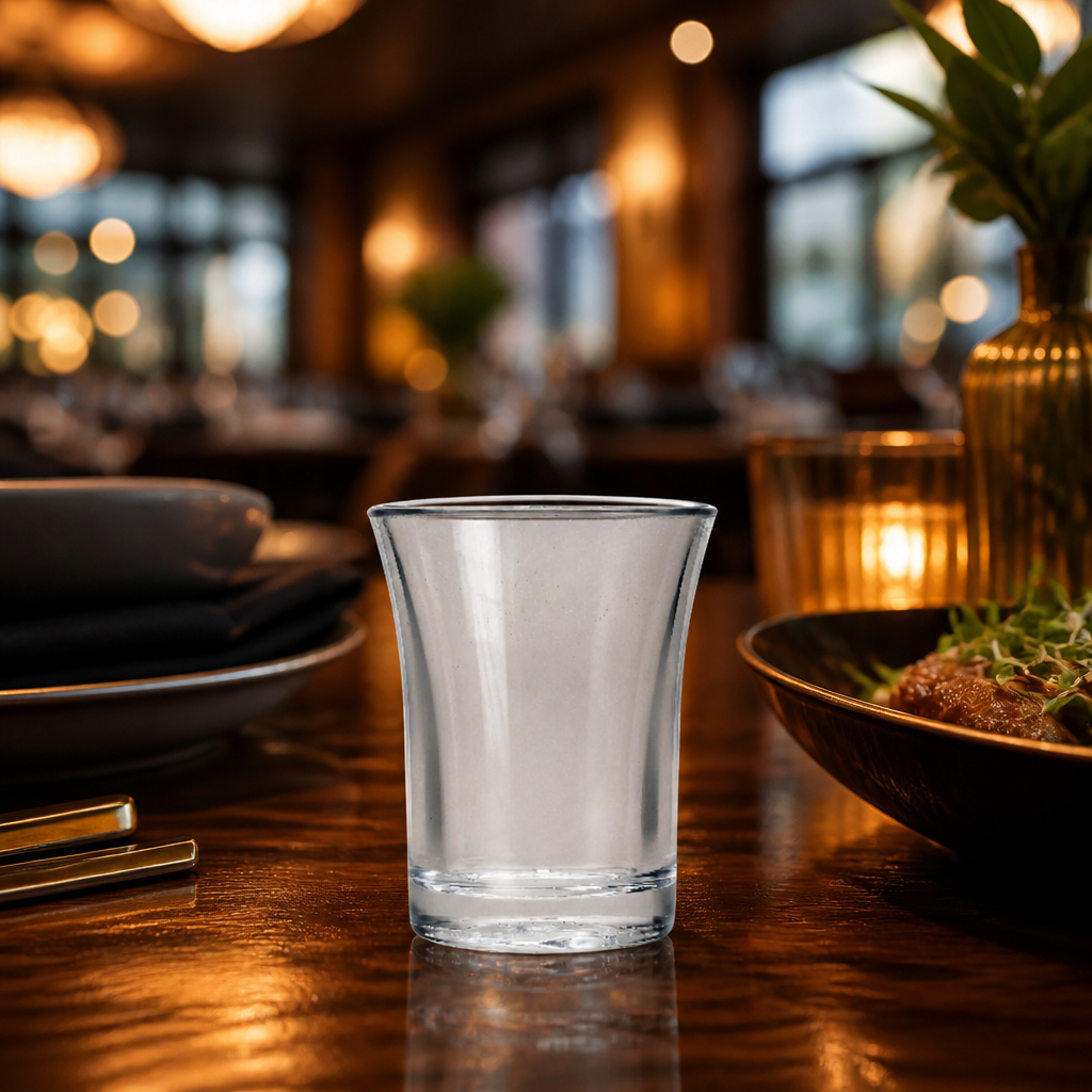 Polystyrene Shot Glass 25ml for Events & Parties (Pack of 100)