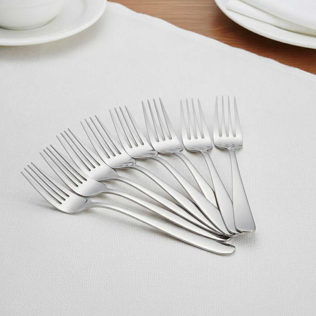 Stainless Steel Cake Forks for Restaurants & Catering (Pack of 12)