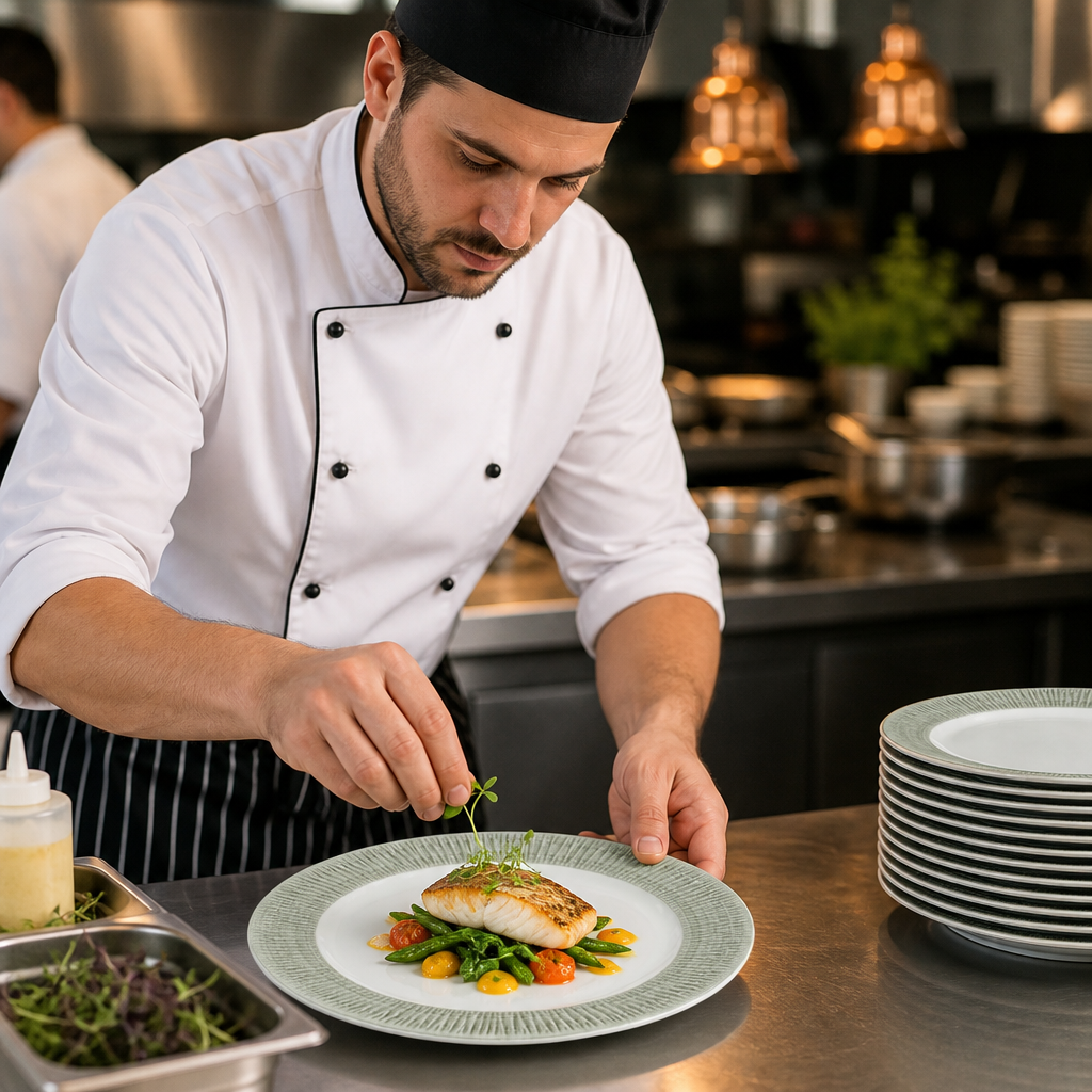 Plates 206mm Ceramic for Restaurants & Hospitality (Pack of 12)
