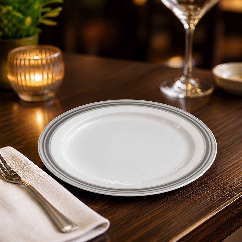 Plates 165mm China for Dining & Entertaining (Pack of 12)