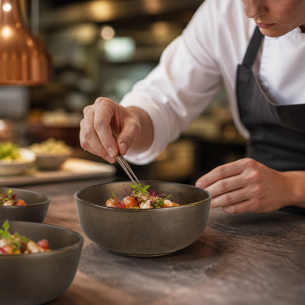 Deep Bowls 100mm Stoneware for Creative Plating (Pack of 12)