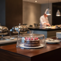 Glass Cake Cover 300mm for Buffets & Catering