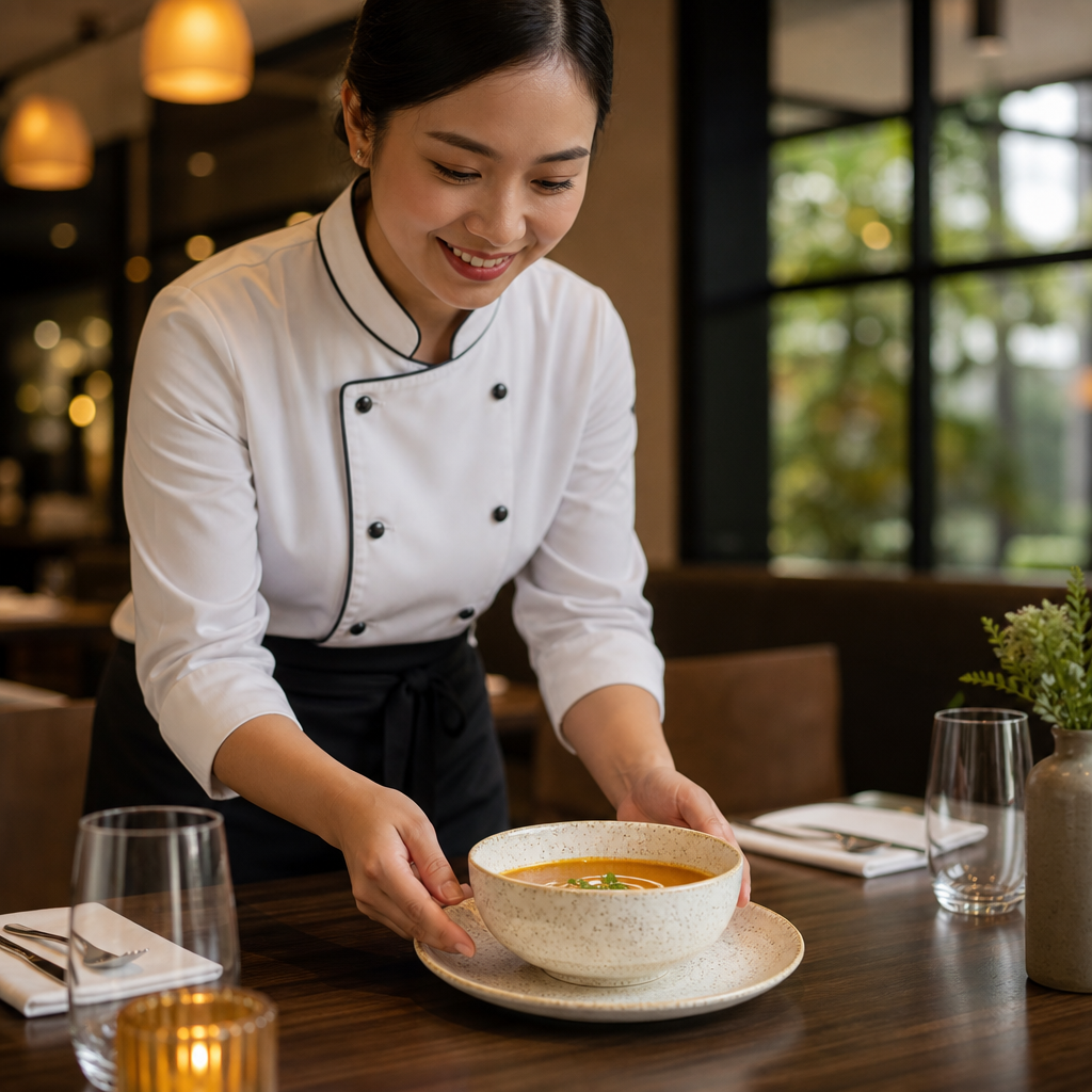 Round Soup Bowls 630ml Vitrified Ceramic for Dining (Pack of 12)