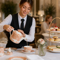 Fine Bone China Copper Teapot 500ml for Afternoon Tea