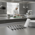 18/10 Stainless Steel Cold Meat Forks for Catering (Pack of 6)