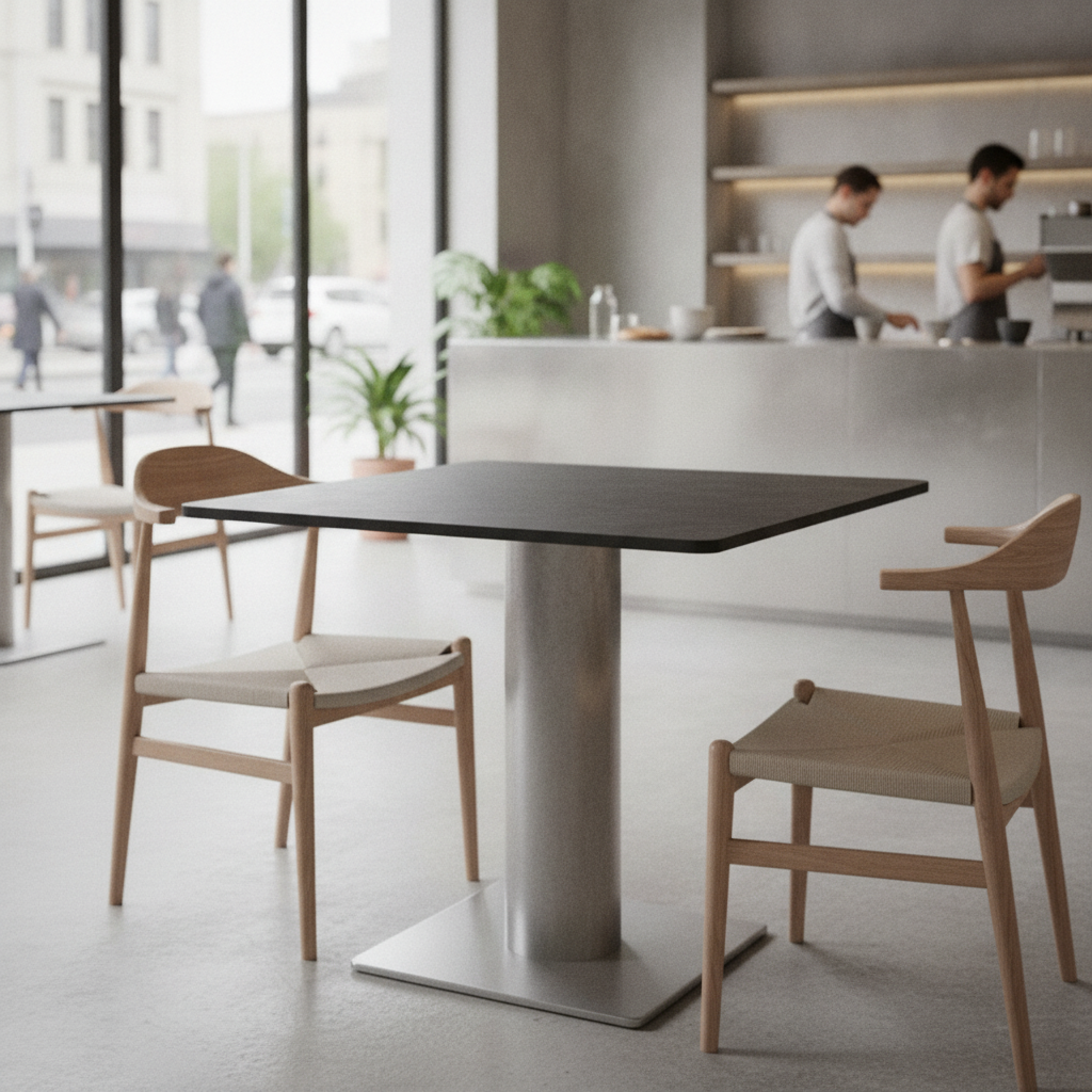 Laminate Square Table Top 600mm for Hospitality & Workspace