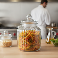Glass Storage Jar 3.7L for Kitchen Organization