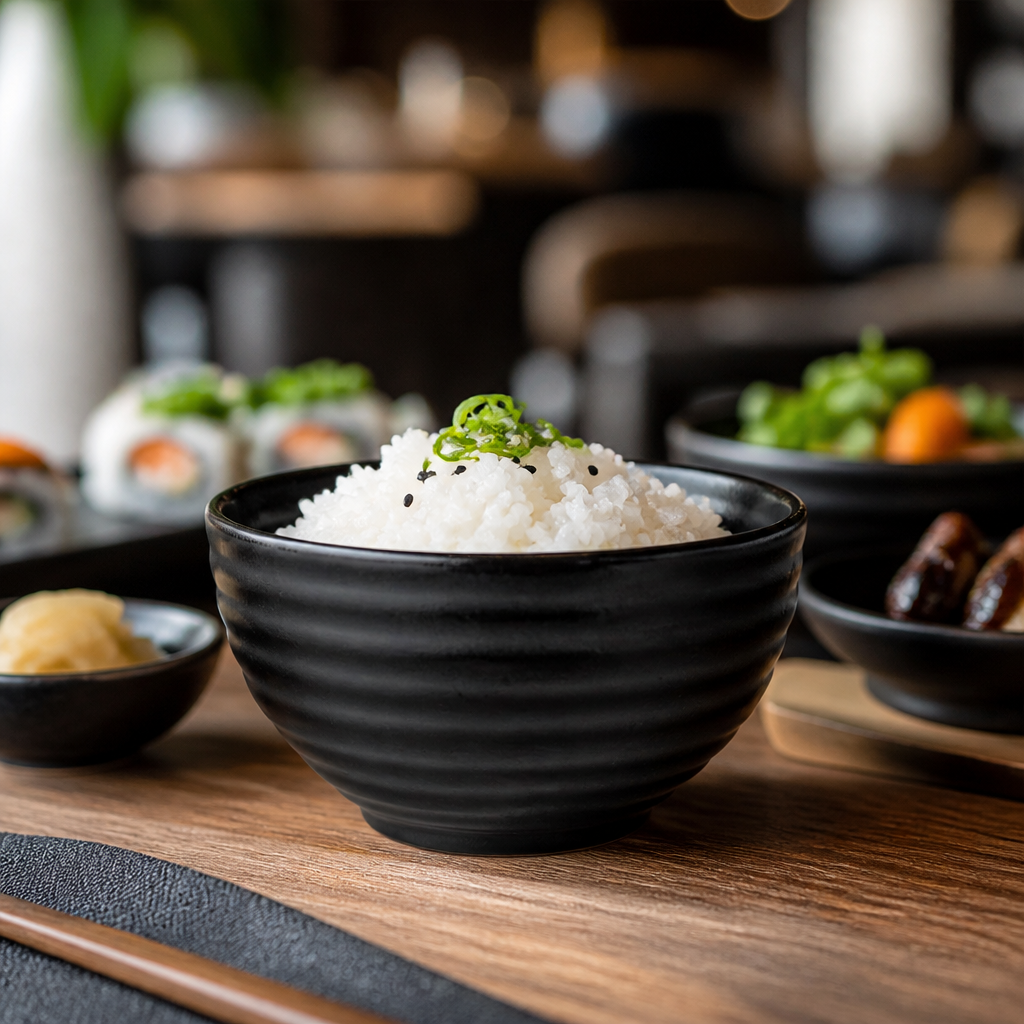 Stoneware Rice Bowls with Reactive Glaze 240ml for Rustic Dining - Pack of 6