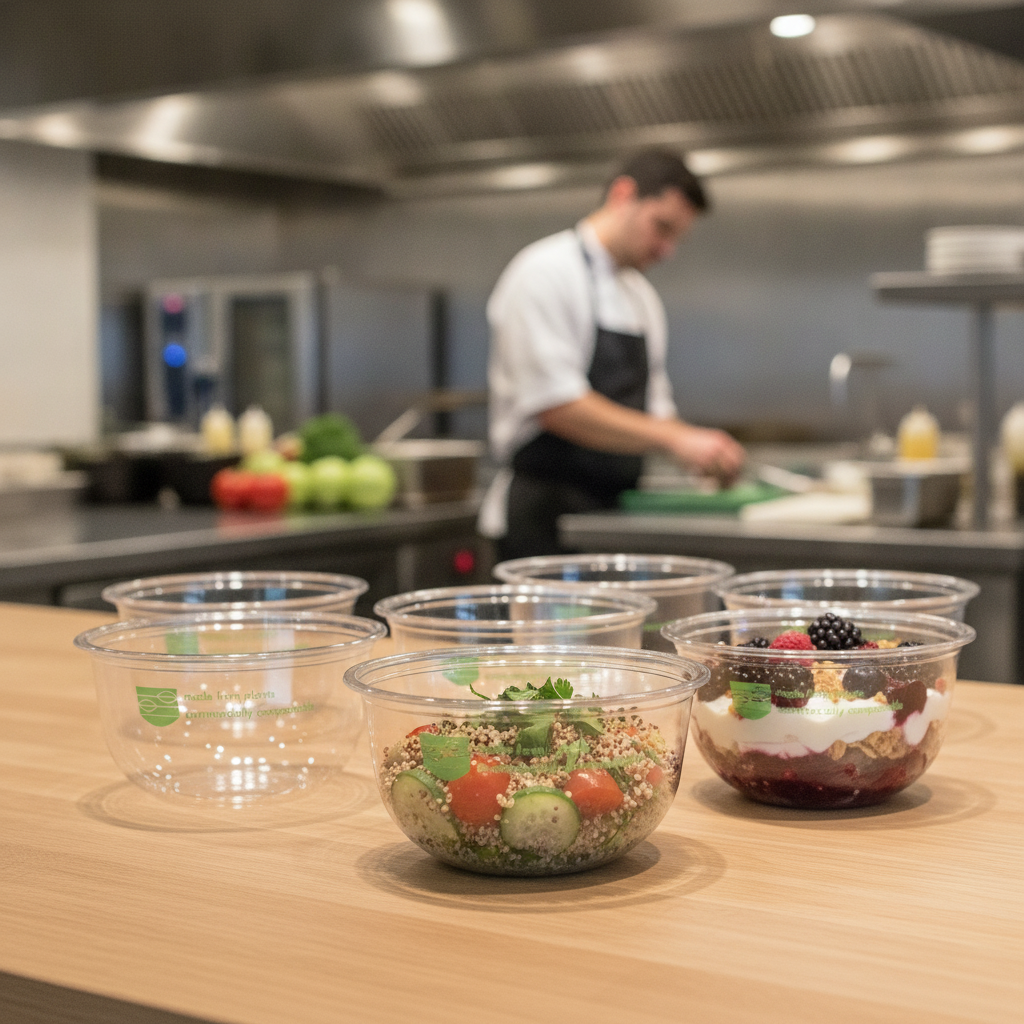 PLA Deli Pots 8-16oz for Eco-Friendly Food Service