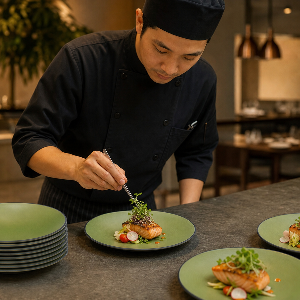 Round Plates 178mm Melamine for Foodservice (Pack of 24)