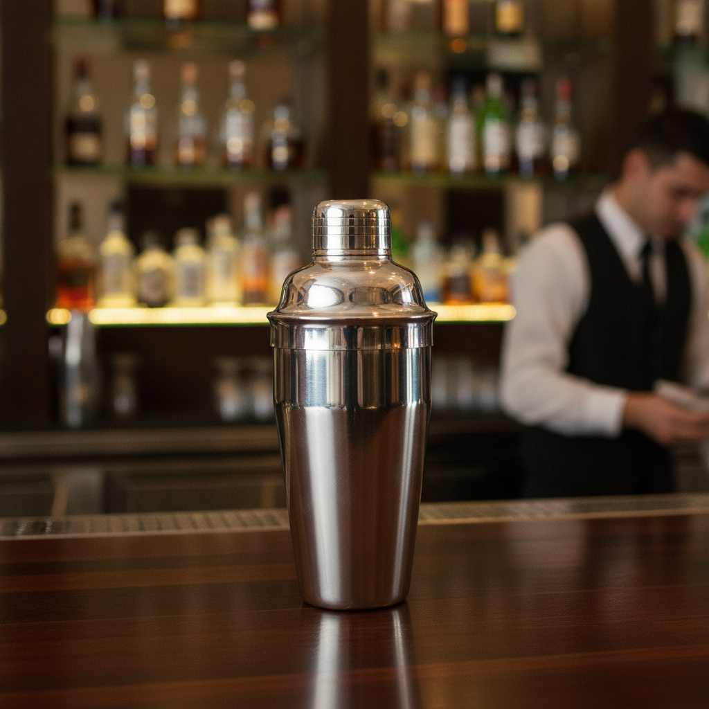 Stainless Steel 8oz Deluxe Cocktail Shaker for Home Bars