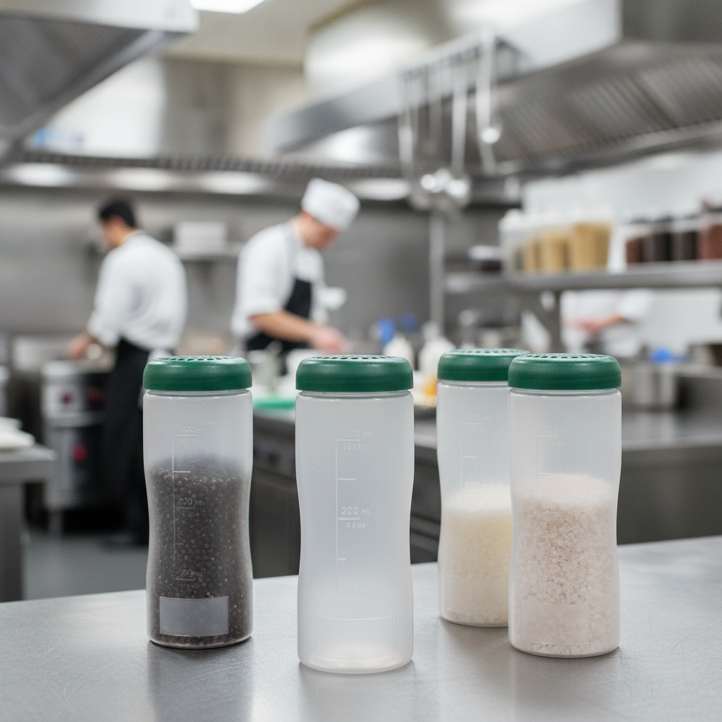 Plastic Coarse Seasoning Dispenser 350g for Food Preparation