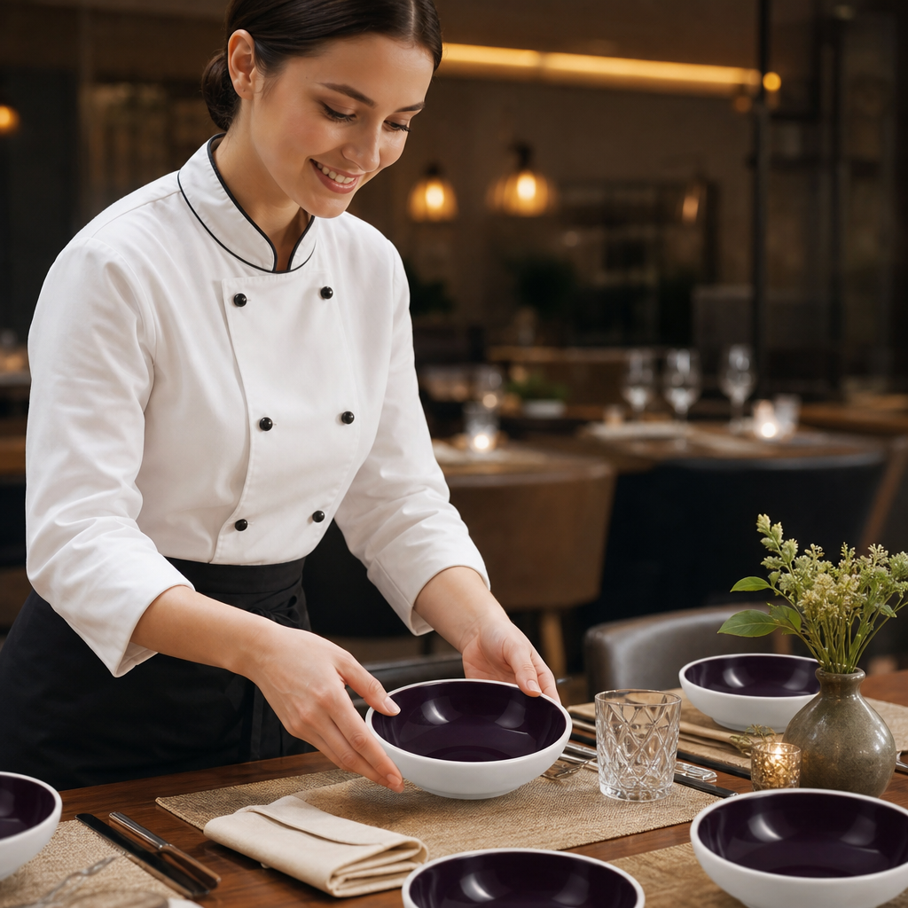Alumina Bowls 470ml Vitrified Ceramic for Hospitality Use (Pack of 12)