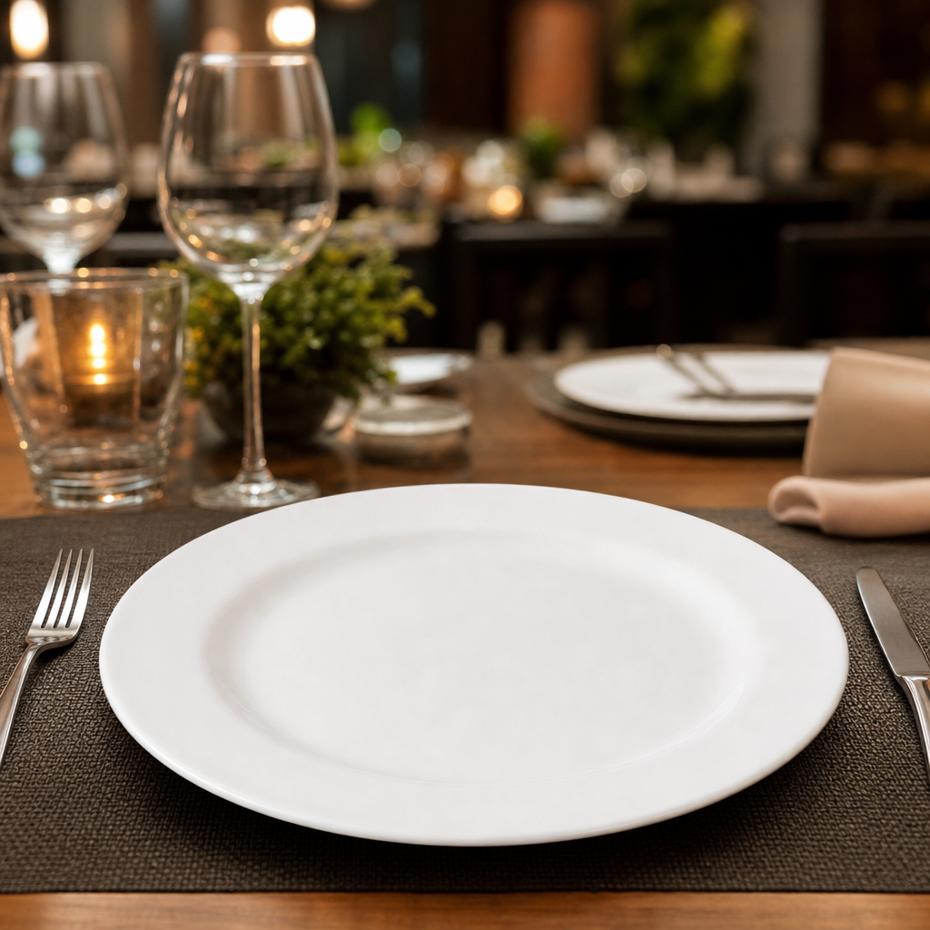 Harmony Plates 269mm White Porcelain for Casual Dining (Pack of 24)