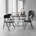 Steel Folding Metal Chairs for Events & Dining (Pack of 4)