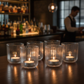 Soda Lime Candleholders 70mm for Restaurants & Bars (Pack of 6)
