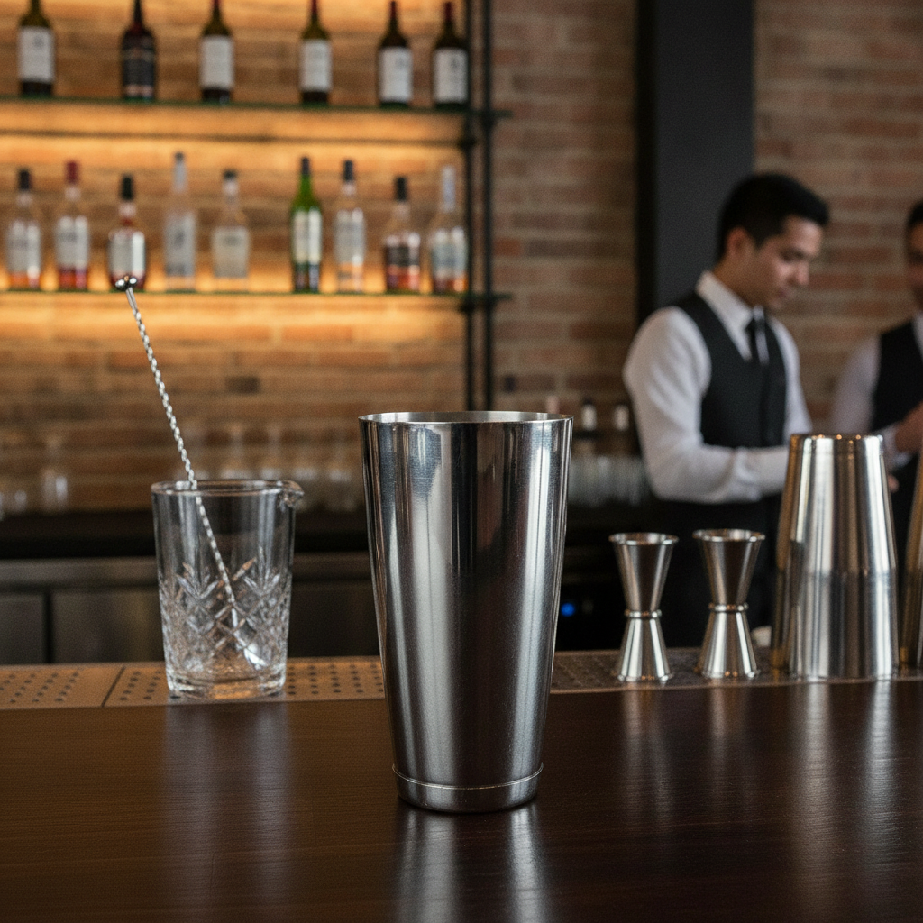 Stainless Steel Boston Shaker Can 800ml for Cocktail Mixing