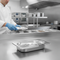 201 Stainless Steel Notched Lid for 1/9 Gastronorm Trays