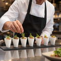 Miniature Cornet Bowls 50ml Porcelain for Culinary Events (Pack of 6)