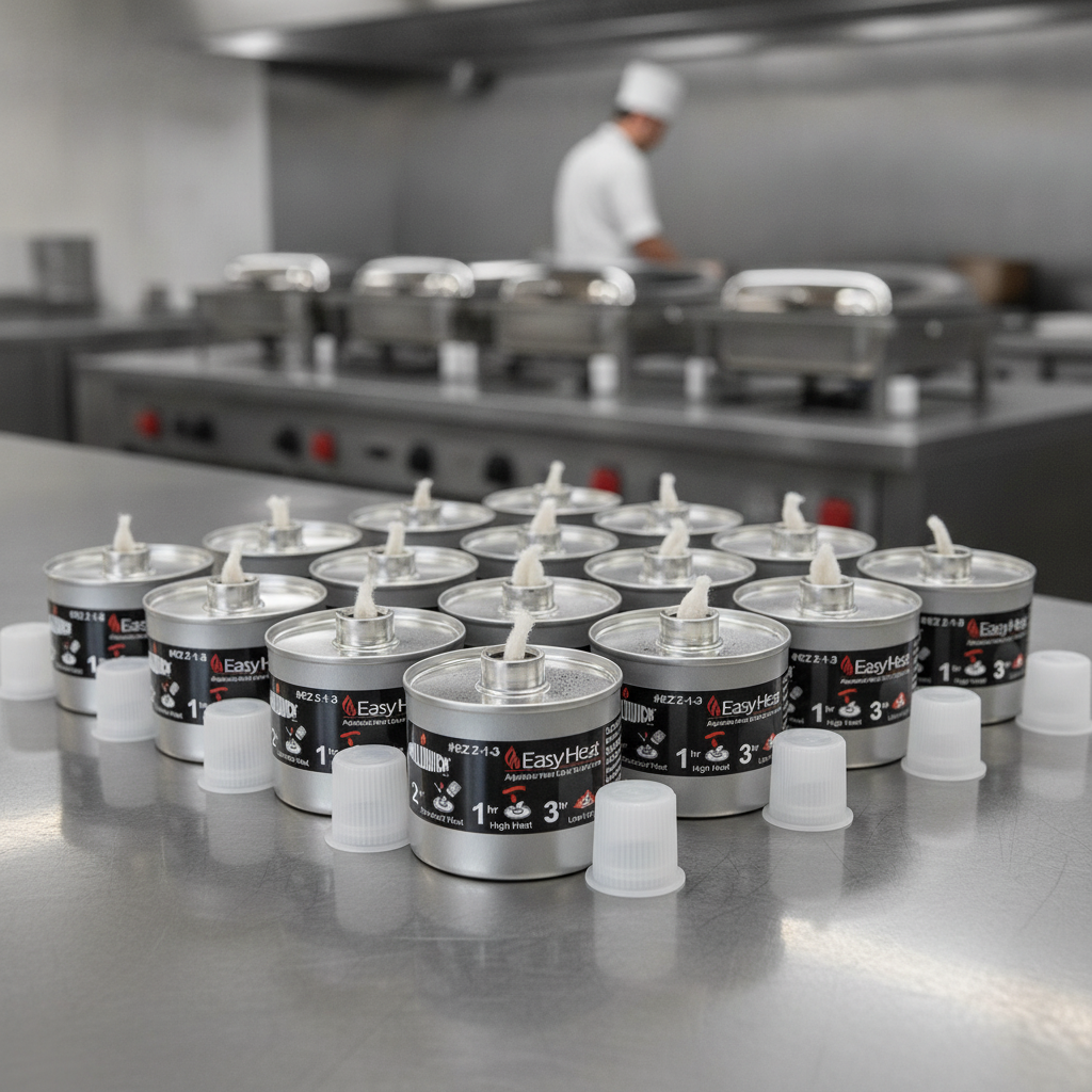 Liquid Chafing Fuel 3 Hour with Adjustable Heat for Buffet Services (Pack of 48)
